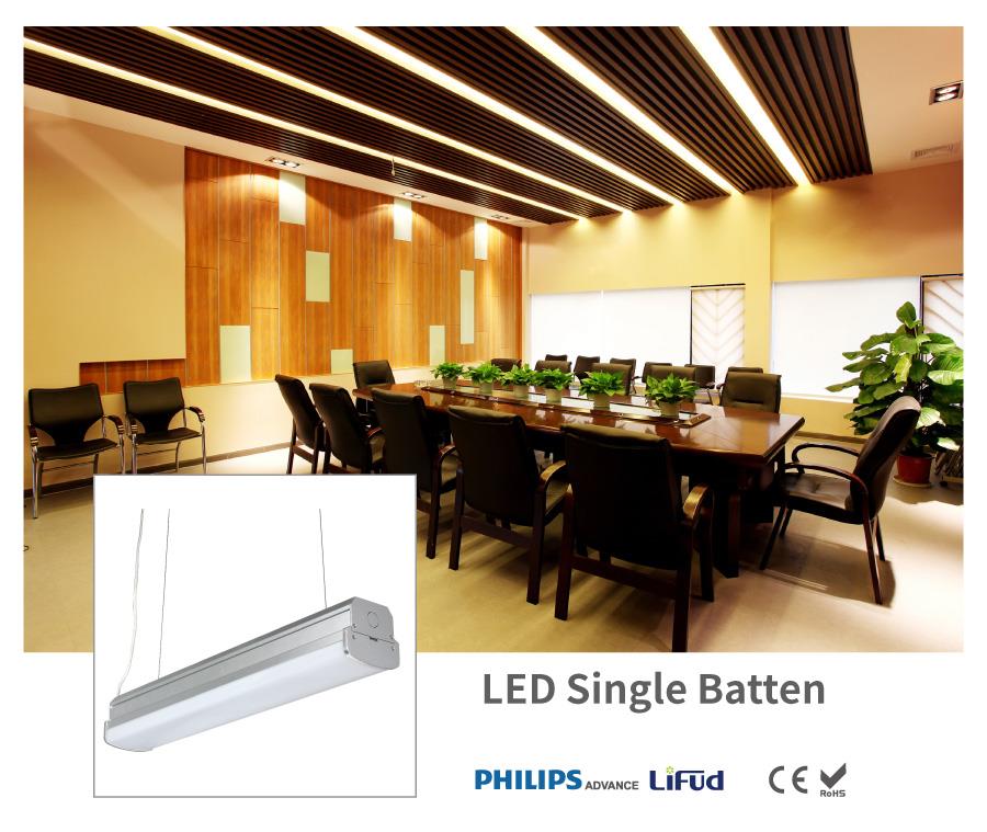 Industrial led lighting 4150lm single batten