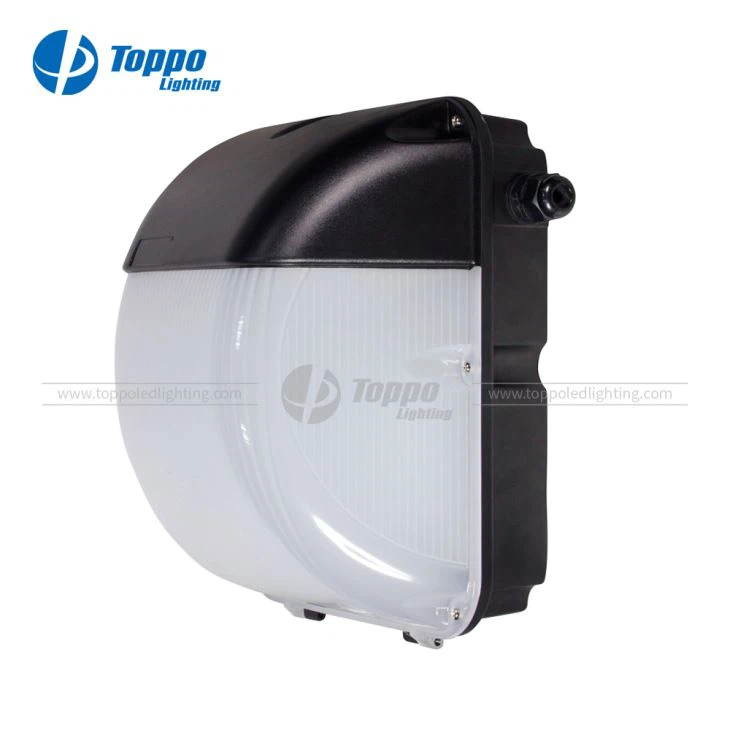 상업용 외관 IP65 광전지 완전 컷오프 개조 치구 벽 마운트 라이트 옥외 LED 벽 팩